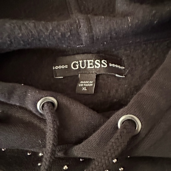Guess Black Drawstring Hoodie - Picture 2 of 3